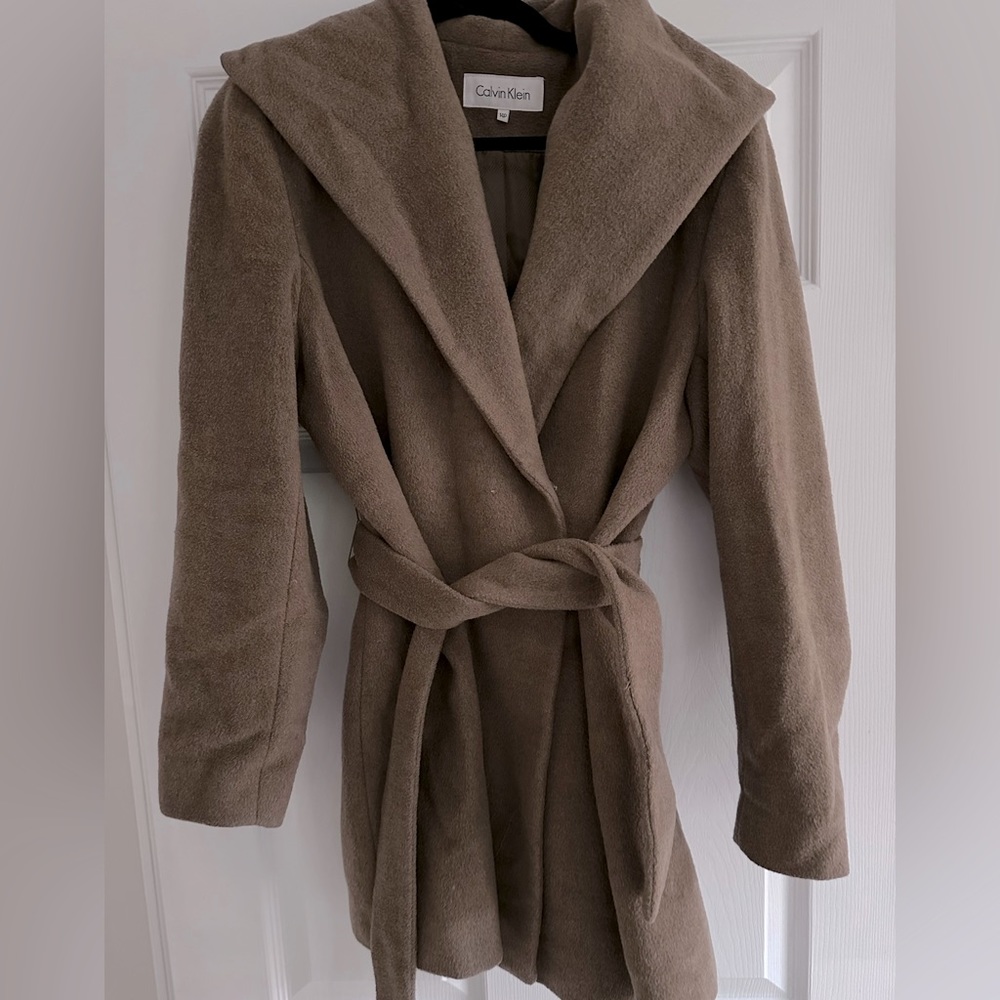 CK Wool Tan Coat